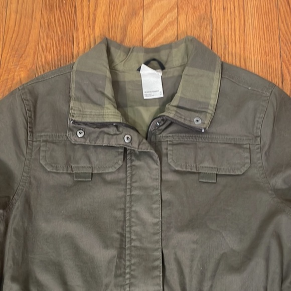 The North Face Urban Utility Jacket Full Zip Canvas Long Sleeve Green Womens S - Picture 5 of 9